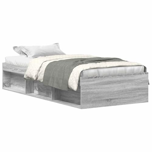 Genérico Canapé Sonoma Gris 90x190 cm (42,8 kg)-Muebles