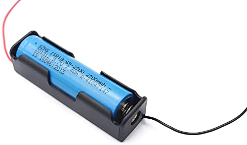 Image of 18650 Single Battery Holder with Wire Leads for Lithium Battery Pack of (5)