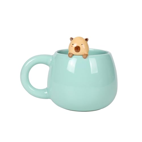 Imagen de I-TOTAL® Taza de Cerámica con Animales de Cerámica en el Borde