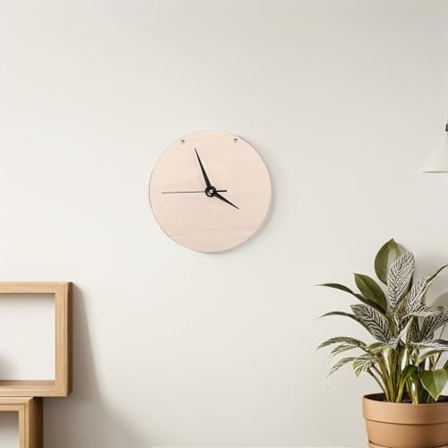 Reloj de madera para manualidades diy con agujas de colores y esferas redondas en lote de 5 8