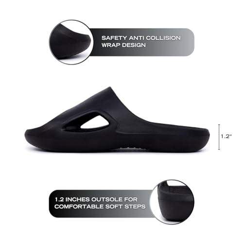 Image of Nautica Men's Athletic Slides Sport Shower Sandals for Indoor & Outdoor - Lightweight, Durable and Comfortable