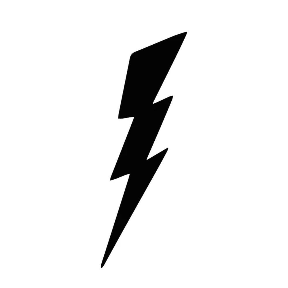 Lightning Vinyl Car Sticker Waterproof Car Decal Stickers On Car Truck Bumper Rear Window(Black)