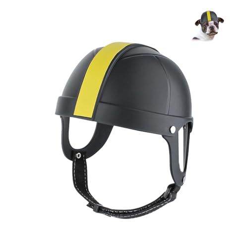 Casque pour Chien,Casque pour Animaux,Casque de Moto pour Chien,Casque de sécurité pour Chien,Casque pour Chiot pour Les activités de Plein air (M)