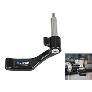 NICECNC Noir Levier d’Accélérateur de Pouce T6 Aluminium Compatible avec Yamaha Raptor 700 700R 700SE YFZ 450X 450R YFZ450X YFZ450R 2009-2021 2020 2019