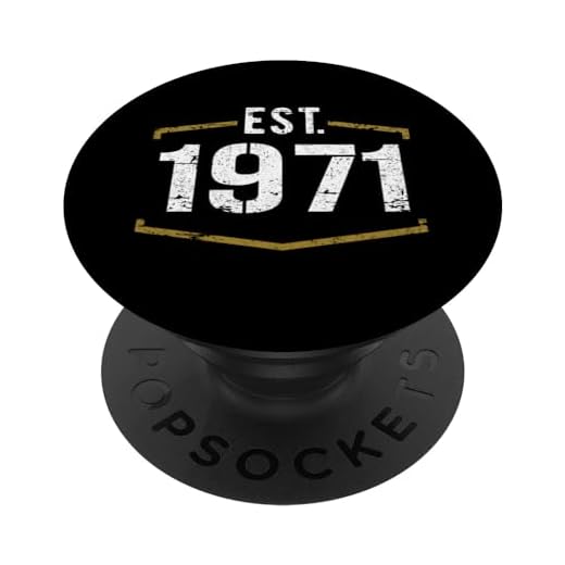 Diseño de cumpleaños de 1971 estilo vintage establecido en 1971 PopSockets PopGrip Intercambiable