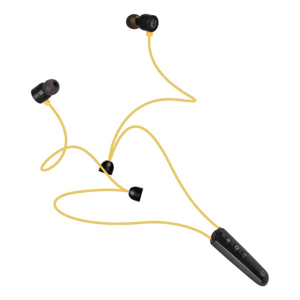 ZEBSTER Style 102 with Bluetooth 5.0, Magnetic Earpiece, Call Function, Splash Proof Design with 6h* Playback(Yellow) at Rs. 199