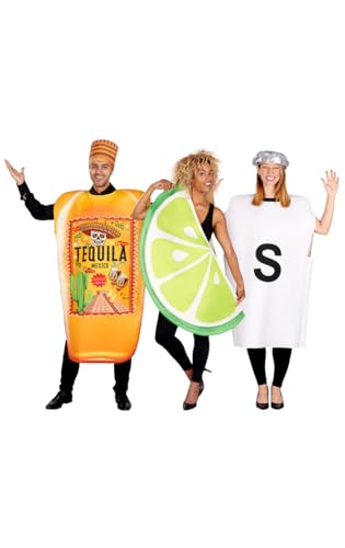 Tequila, Lime, & Salt Adult Unisex 3 Pack Group Costume Set | One Size