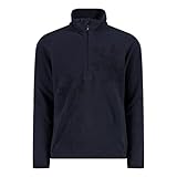 kuschelweicher Fleecepullover CMP Mädchen Fleecepullover Funktionsshirt Half Zip Second Layer Kid G Sweat Arctic Fleece, Farbe:Blau, Größe:152, Artikel:-N950 Black Blue