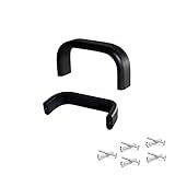 🌟 El paquete incluye 🌟 10 manijas de gabinete de aluminio negro, tornillos de 20 x 25 mm (1 pulgada), ajuste, tornillos de 20 x 35 mm (1-3/8 pulgadas).