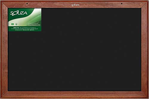 Souza & Cia, Quadro Negro com Moldura Mogno, (Ref: 2101), 40x30