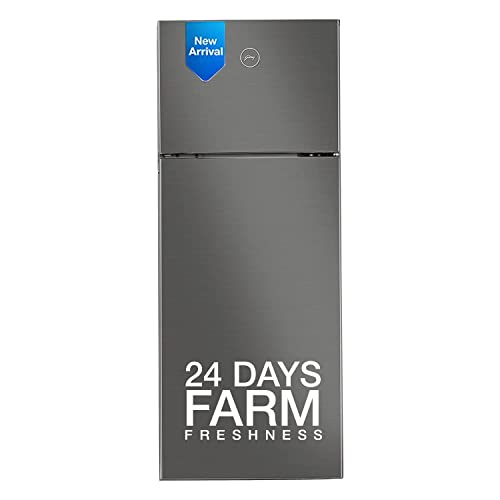 Image of Godrej 234 L 2 Star Inverter, 24 Days Farm Freshness Frost Free Double Door Refrigerator Appliance(RT EONALPHA 250B 25 RI JT ST, Jet Steel)