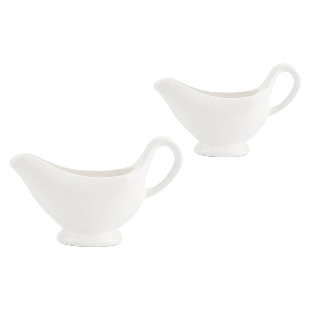 Yardwe Set 2 Barche Condimento Ceramica 6.5 Pollici Con Manico Contenitori Per Salsa Aceto E Spezie Ideali Per Cucina Casa E Ristorante