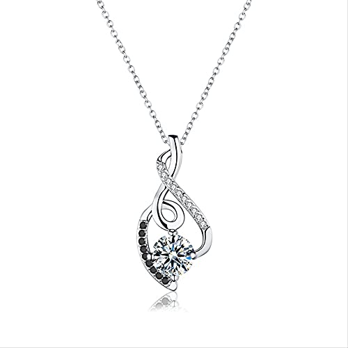 Bijoux collier pierre noir et blanc d'exception : pendentif de qualité
