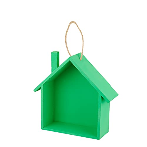 Green Hanging Bird House For Outside Garden - Birdhouses Residences Feeder Used For Outdoor Patio Garden For Bluebirds, Hummingbirds, Swallows And Other Bird - Indoor And Garden Decorative Bird House #TOP3