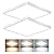 12 Inch Square LED Flush Mount Ceiling Light, 30W, 3000LM Square Light Fixture 3000K/4000K/6000K CCT Selectable, LED Flat Panel Ceiling Light Fixture for Bedroom,Kitchen,Living Room (2PK-White)