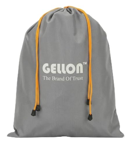 Image of Gellon Water Proof in Umbrella Cloth Shoes Bag for Travel & Storage Travel Organizer for Women & Men Travel Accessories Shoes Cover Pouch for Travel Essentials (Dark Gray, Pack of 1)