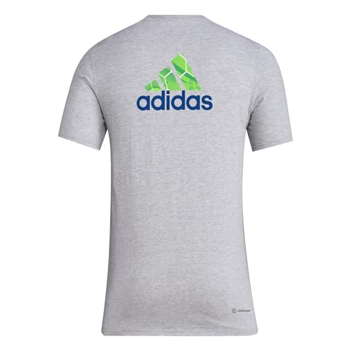adidas Seattle Sounders Fc - Camiseta de manga corta para hombre, Gris medio jaspeado/Seattle Sounders, XXL