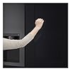 LG GSXV91MCLE, classe E, 635 l, réfrigérateur côte à côte avec InstaView, Total No Frost avec congélateur, distributeur de glace pilée et d'eau avec UVnano, DoorCooling+, LINEARCooling, Wi-Fi, noir