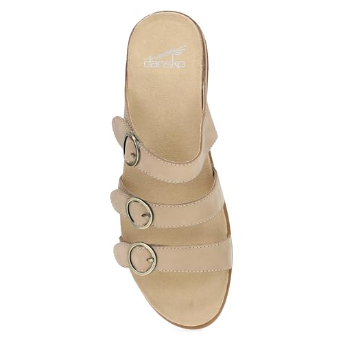 Dansko Campbell Slip-On Wedge Sandal for Women -Low Profile Wedge with Arch Support, Adjustable Fit for Walking Comfort2