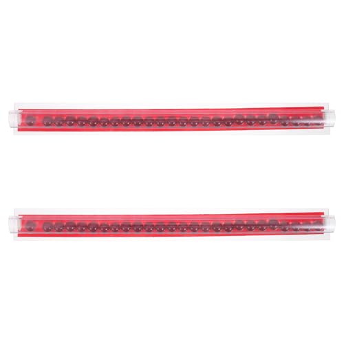 OFFSCH 2 Piezas Adhesive Transparent Ticket Holder Rail Cocina Organizador de Recibos para Restaurantes Cafés Oficina Sin Daño Pared Fácil Instalación