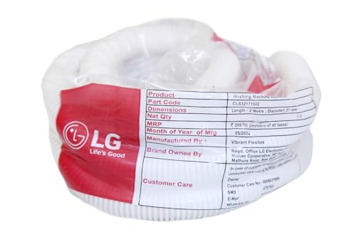 Image of LG Original Semi Automatic Washing Machine Inlet Water Flexible Hose Pipe 2 Meter Part Code CLS32171502