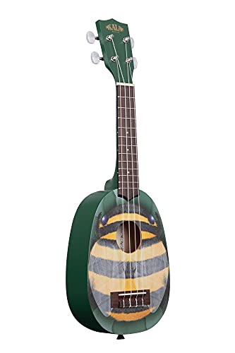 Kala KA-NV-HBEE – Ukulélé Soprano Novelty, Honey Bee - Les Beatles, Paul McCartney, John Lennon, RIngo Starr, George Harrison Kala KA-NV-HBEE - Ukulélé Soprano Novelty, Honey Bee