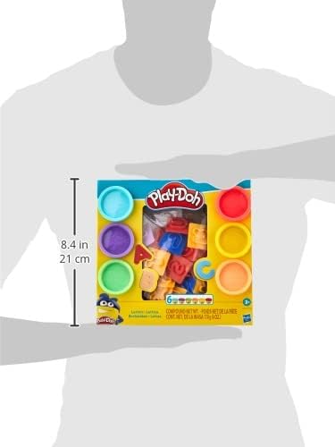Miniatura 11 de Play-Doh Letras fundamentales con 26 herramientas de estampación de letras, 6 latas de surtido. Colores, suministros para el aula de regreso a la