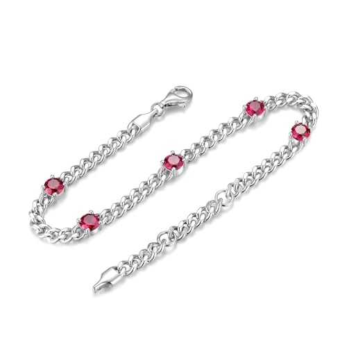 Pulsera FANCIME de plata 925 con cadena cubana 3.6mm miniatura 2