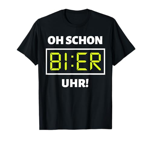 Bier Uhr Lustiges Mallorca Party Alkohol Bier Saufen Suff T-Shirt