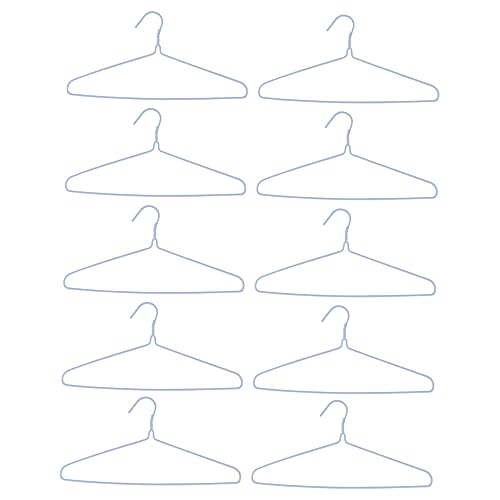 Happyyami 10PCS Sturdy Household Clothes Hanger Metal Drying Rack with Smooth Edges Color for Home Use and Present Options