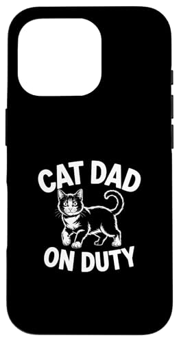 Cat Dad On Duty �X�}�z�P�[�X iPhone 16 Pro �p