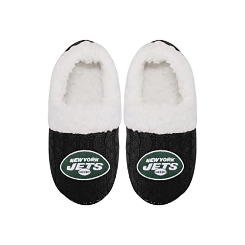 Image of FOCO Womens NFL Team Color Moccasin Slippers | Casual Slippers