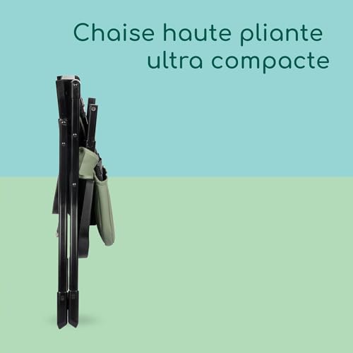 Bebeconfort Lily chaise haute pour bébé à 9 à 15 kg pliage ultra compact légère 4 kg facile à nettoyer confort rembourré pliage facile d’une seule main Mineral - vue 3