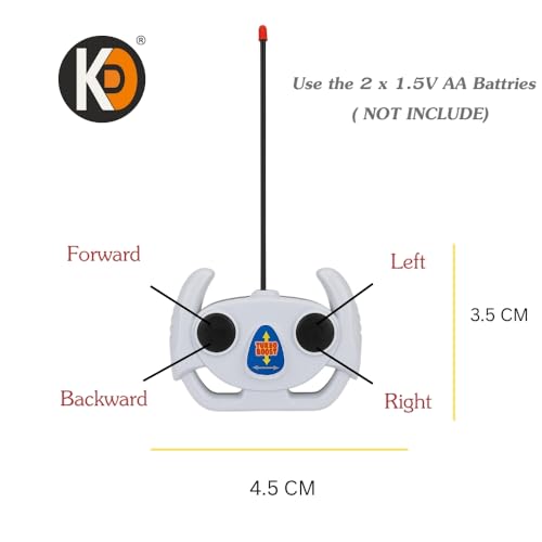 Image of K D Remote Control Car Toy of Race with Lightning, Music Effects, Universal Wheel (Orange)