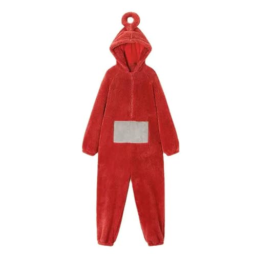 cutecool Halloween Overall Kostüm Onesie Pyjamas Unisex Tier One-Piece Kostüm Homewear Nachtwäsche Party-rot-m-Teletubbies