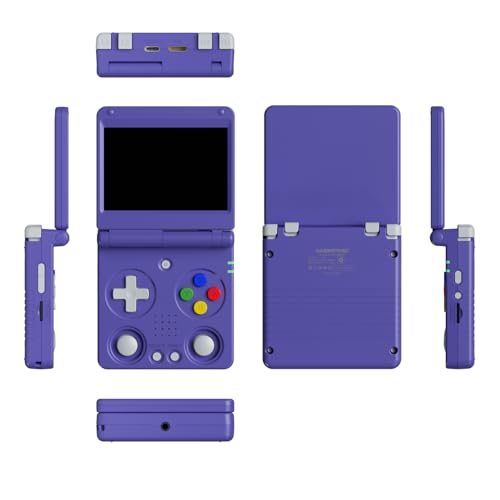 Image of Anbernic RG34XXSP Retro Handheld Game Console RG34XX SP Retro Gaming Console with 64G Preloaded 5000+ Games,3300 mAh Battey, Portable Pocket Arcade Support 30+ Simulators 5G WiFi Bluetooth HD Indigo