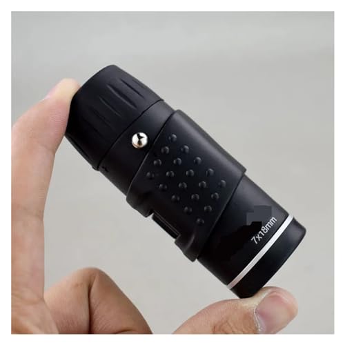 Telescopio monocular 7x18 negro de bolsillo para camping 6