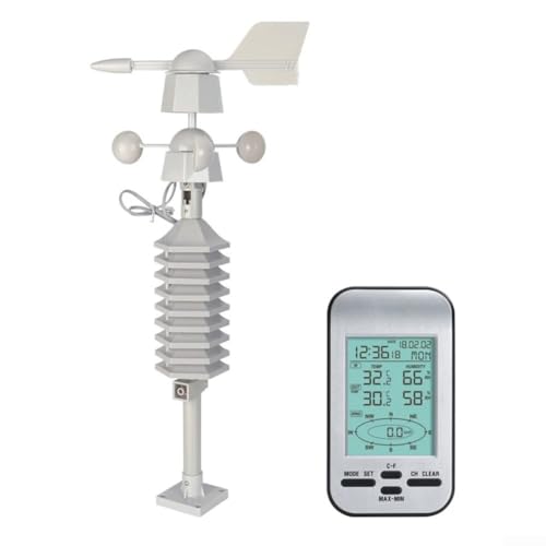 Estación meteorológica Anemómetro Fuera Velocidad del Viento Sensor de Dirección Digital Viento Chill Temperatura Humedad Medidor