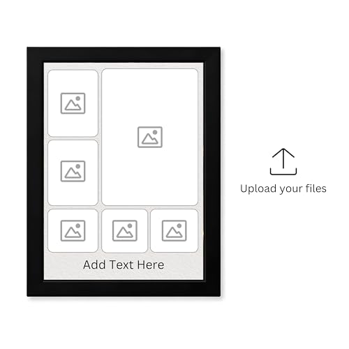 Image of Personalized Photo Frame 8x12 Inch | Custom Collage Photo Frame Gift for Birthday, Anniversary, Couple, Friends | Acrylic Sheet with MDF Back | Wall Decor Memory Frame (D-2)