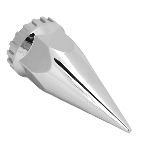33 Mm X 4 3/4 Spike Lug Nut Covers, ABS -Chrom -Kunststofffaden auf Stachelbahnen Nusskappen für Semi -LKWs, Pack von 20 (20PCS)