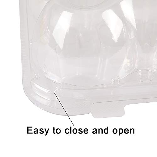 Deaotek Cupcake Carrier - 7 Sets Of 24 Counts Large Plastic Container Holder For 24 Cupcakes Cupcake Boxes Clear Disposable Cupcake Containers With Tall Dome, Storage Tray, Travel Holder #TOP4