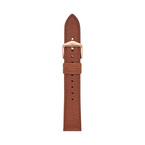 Image of Fossil Men's 22mm Dark Brown LiteHide Leather Watch Band