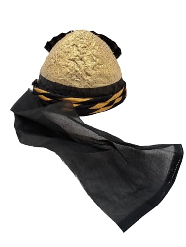 Image of BookMyCostume Traditional Indian Turban, Safa & Pagdi Collection - Ethnic Royal Headwear, Cultural Event & Fancy Dress Costumes | Ideal for Barati, Folk Dance & Themed Functions for Boys, Men & Adults