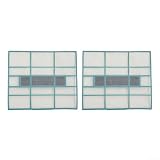 Juego de filtros de aire acondicionado de 2 piezas para unidades interiores estándar 1P y 1.5HP Split AC accesorio de filtro de malla a prueba de polvo (32,7 x 28 cm)