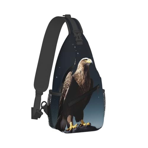 Bolso Cruzado Eagle under the stars para Hombre y Mujer miniatura 2