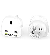 LENCENT 2X UK to Australia China Plug Adapter, Grounded Australian Travel Adapter for Australia N...