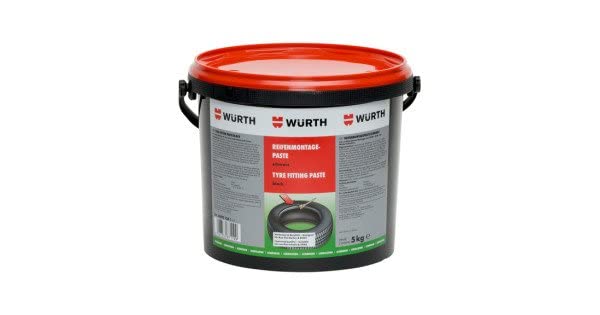 WÜRTH Reifenmontagepaste Gleitmittel 5kg schwarz