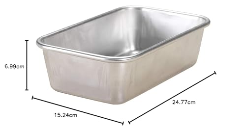 Nordic Ware Large One and Half Pound Loaf Pan, Silver