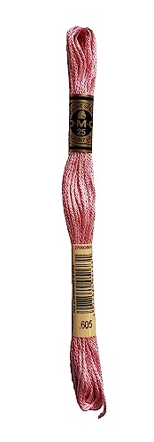 Image of DMC 6-Strand Embroidery Cotton 8.7yd Bundle - Cranberry Color Family - 6 Skeins of Thread