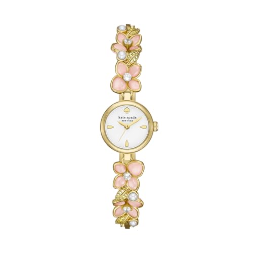 kate spade new york Womens Monroe Three-Hand Gold-Tone Stainless Steel Watch (Model: KSW1866)